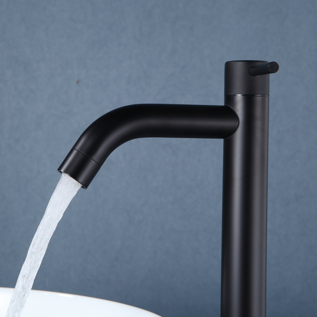 XSMF-8622 - Torneira Bica Alta Preta para Banheiro - Imagem 5