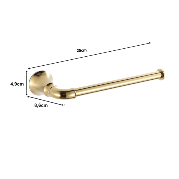 98310A-1 - Porta Toalha De Rosto Dourado - Imagem 8