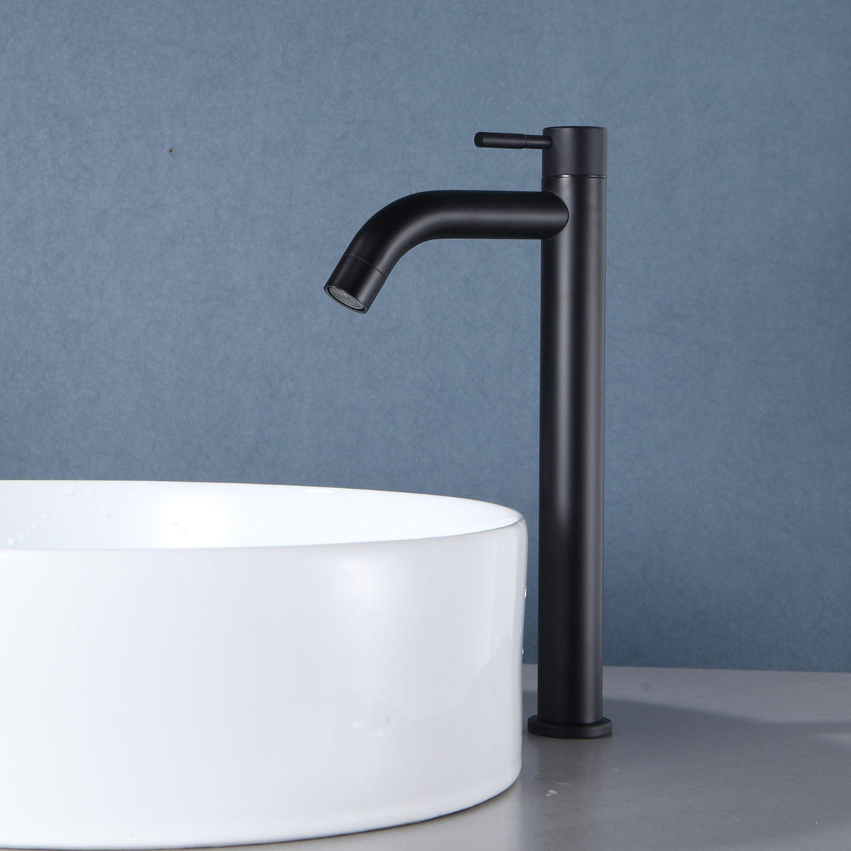 XSMF-8622 - Torneira Bica Alta Preta para Banheiro - Imagem 2