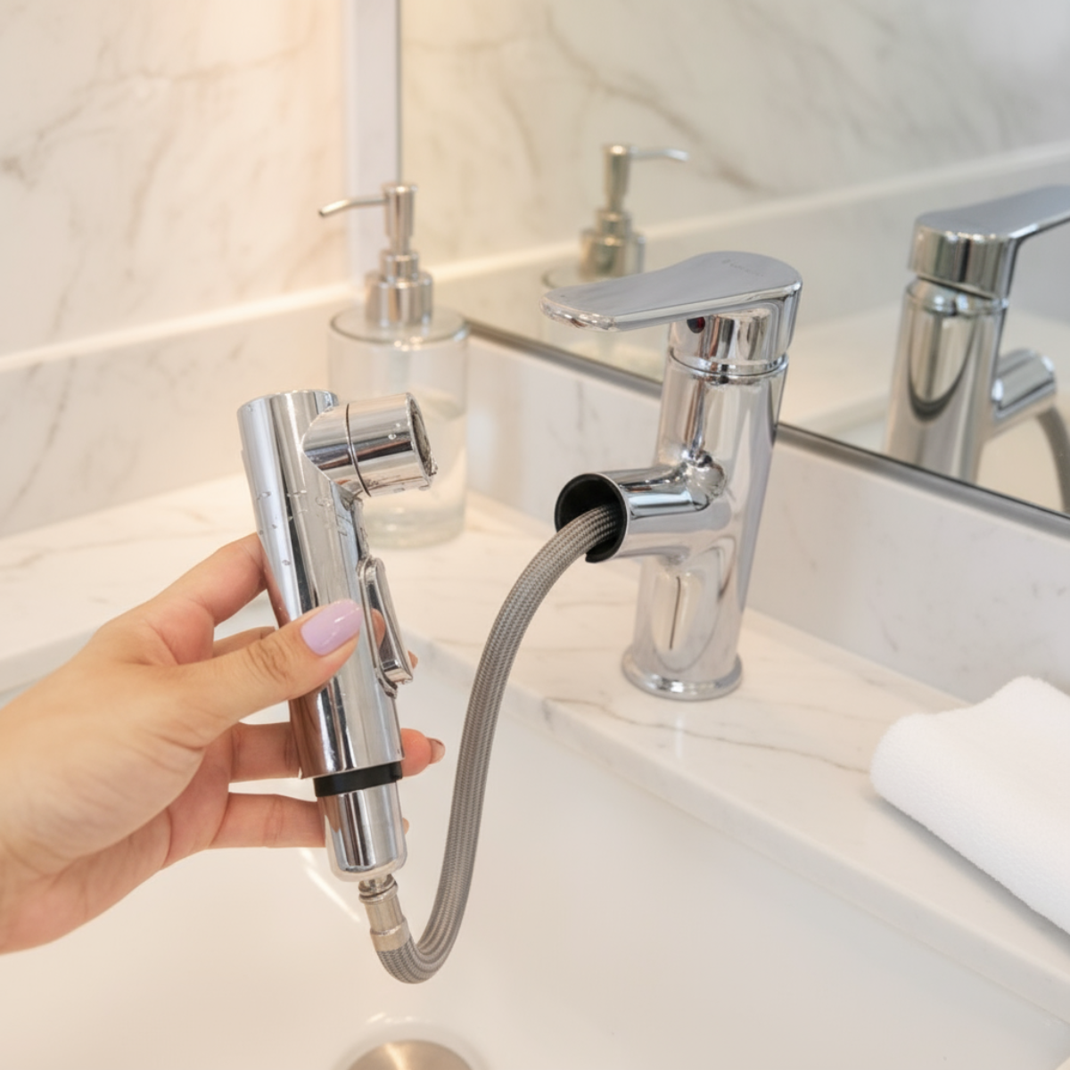 QSM-F2023 - Torneira Misturador Ducha Extensível - Imagem 6