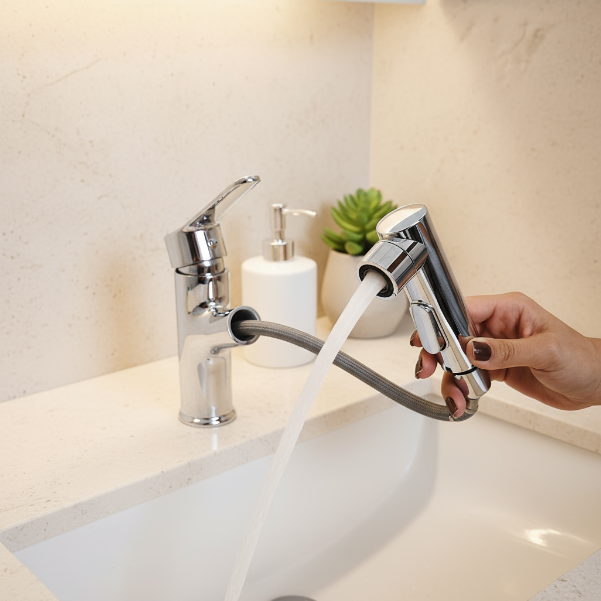 QSM-F2023 - Torneira Misturador Ducha Extensível - Imagem 7