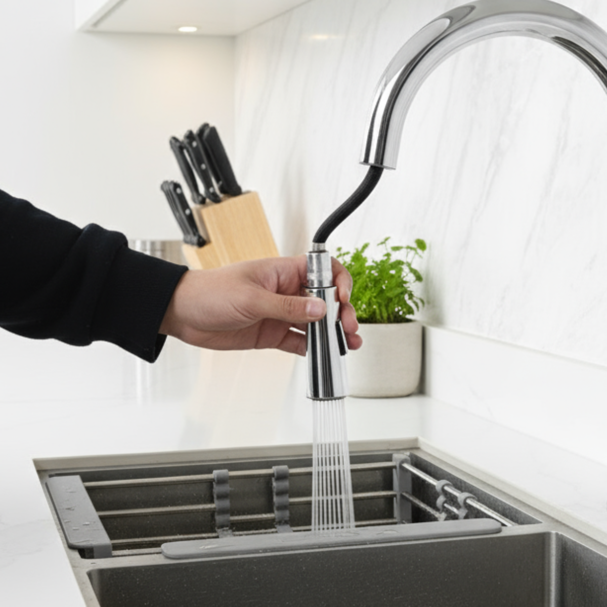 QSC-F6013 - Torneira Extensível com Porta Esponja - Imagem 5