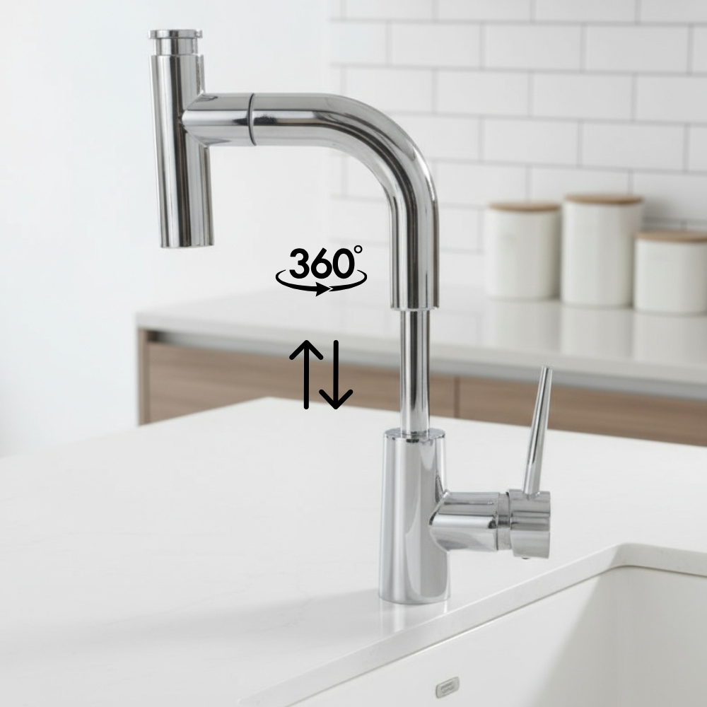 QSM-F1014 - Torneira Misturador para Banheiro com Ducha - Imagem 6