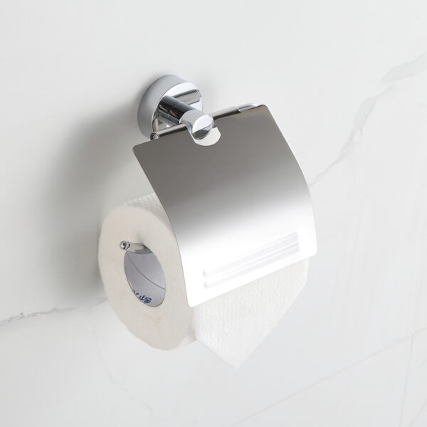 61210 - Suporte para Papel Higiênico Com Tampa Cromado - Image 4