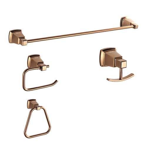 65500 - Acessórios para Banheiro - Rose - Brilhante