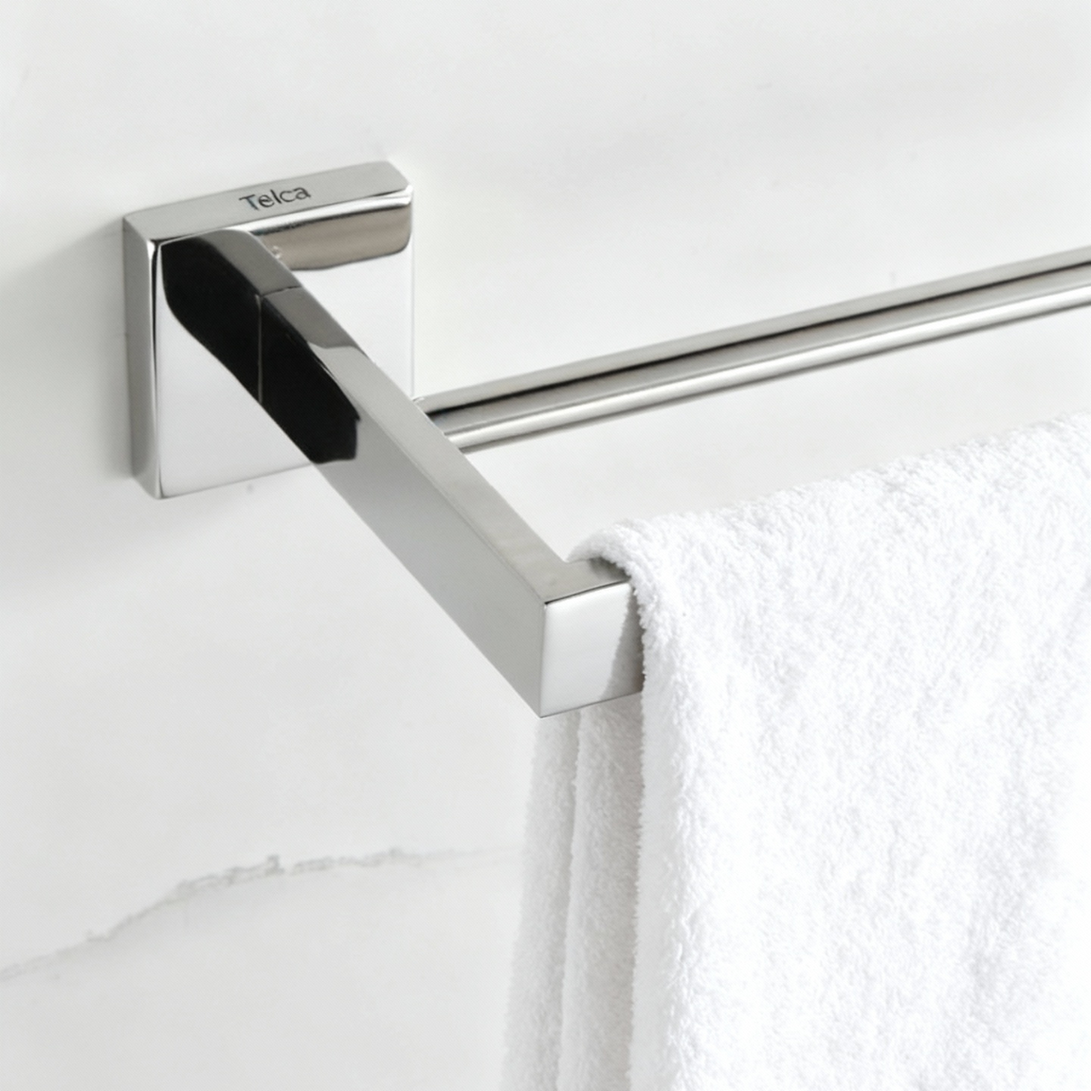 74302 - Toalheiro Duplo Cromado Aço Inoxidável - Imagem 3