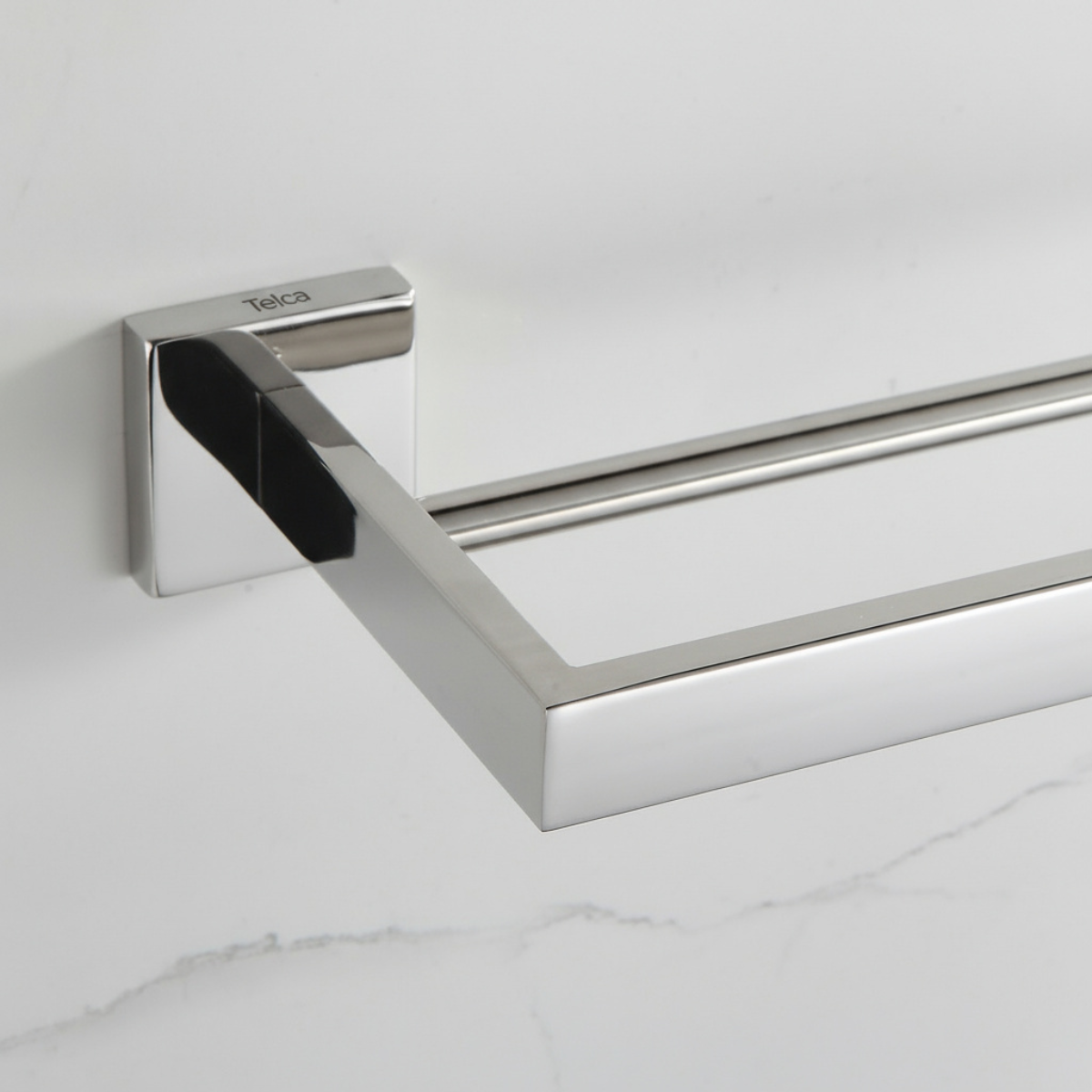 74302 - Toalheiro Duplo Cromado Aço Inoxidável - Imagem 5