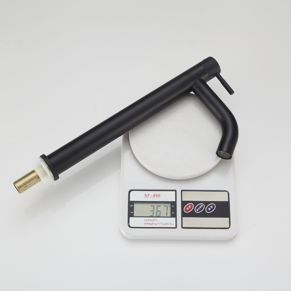 XSMF-8622 - Torneira Bica Alta Preta para Banheiro - Imagem 7