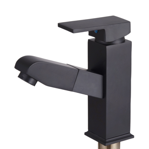 Torneira Misturador Com Ducha Extensível - Preto