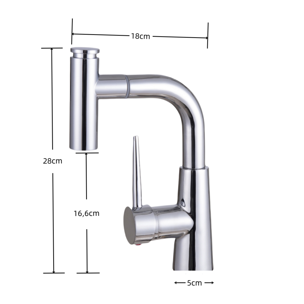 QSM-F1014 - Torneira Misturador para Banheiro com Ducha - Imagem 7