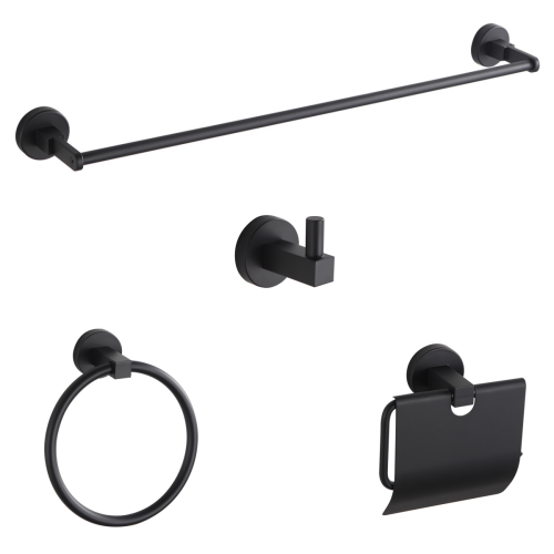 75500B - Acessórios para Banheiro - Preto Fosco