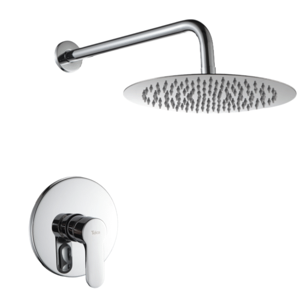 QL-8007 - Chuveiro Volante Redondo À Gás - Cromado