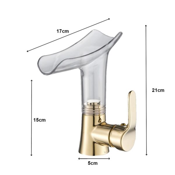 Torneira Misturador Cascata para Água Quente e Fria - Imagem 11
