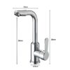 QSC-F1015 - Torneira Articulada Misturador Cromada - Imagem 9