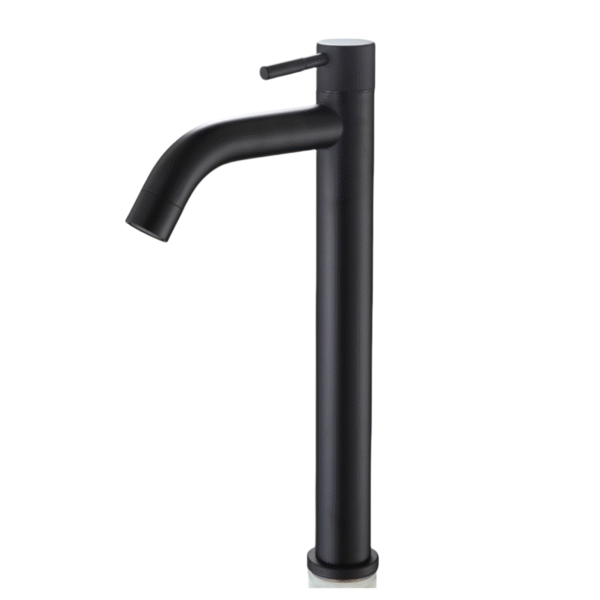XSMF-8622 - Torneira Bica Alta Preta para Banheiro - Preto Fosco