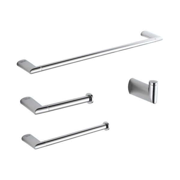 Kit 93600 - Acessórios Para Banheiro Brilhante - 93600 - Kit Acessórios para Banheiro