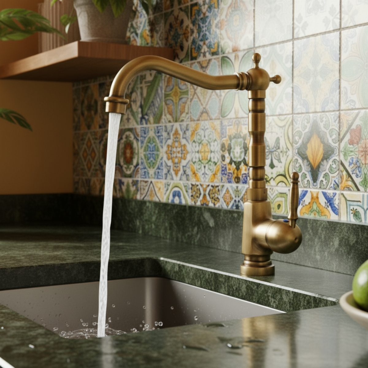 LSM-M6004 - Torneira Misturador Para Banheiro Retrô - Imagem 2