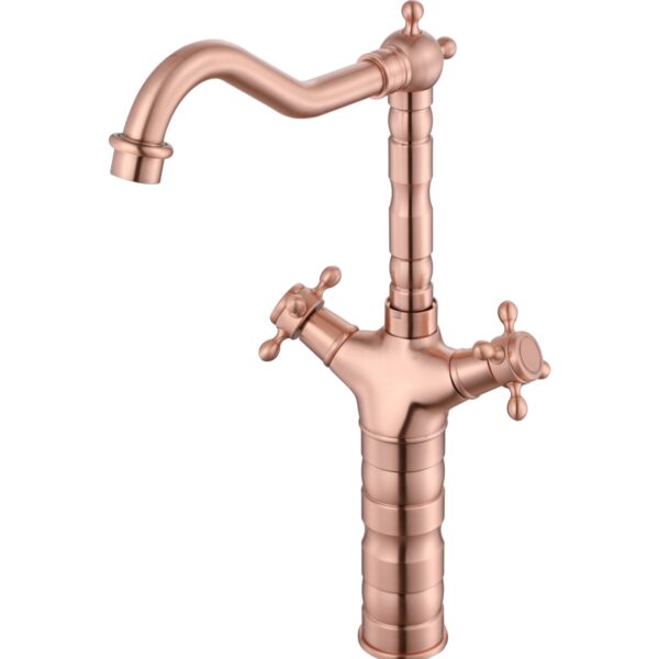 LSM-M6003 - Torneira Misturador Comando Duplo Rose - Antigo Rose