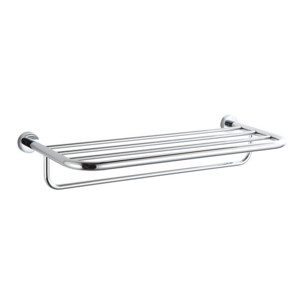61215 - Suporte para Toalha de Banho Rack 60cm Cromado - 61215 - Toalheiro Rack