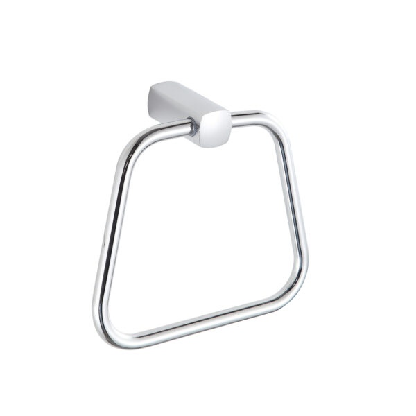 65611 - Porta Toalha Toalheiro de Rosto Quadrado Cromado - 65611 - Porta Toalha