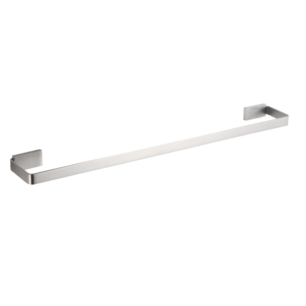 74701 - Suporte para Toalha de Banho Cinza Escovado