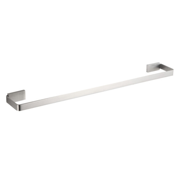 74701 - Suporte para Toalha de Banho Cinza Escovado - 74701 - Toalheiro