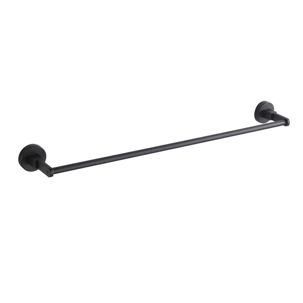 75501B - Suporte para Toalha de Banho Preto Fosco