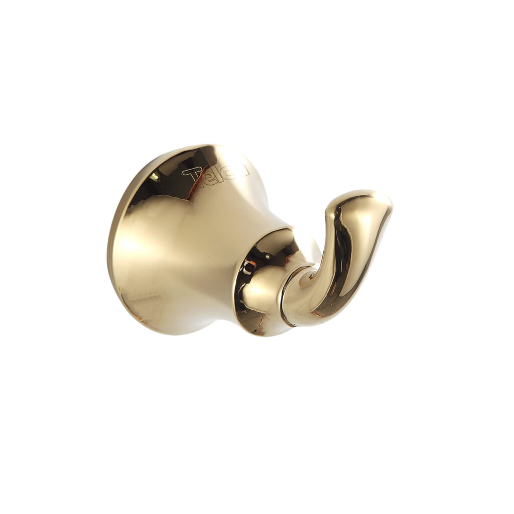 98305 - Cabideiro para Banheiro Dourado Brilhante