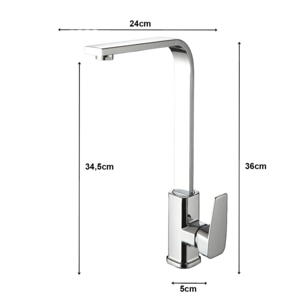 XSC-8906 - Torneira Altra Misturador Monocomando Cromada - Imagem 11