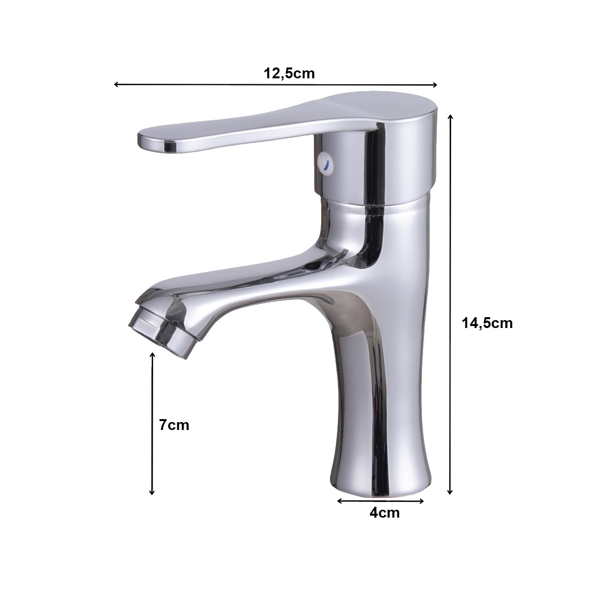 QSM-F2025 - Torneira Misturador Monocomando Cromado - Imagem 5