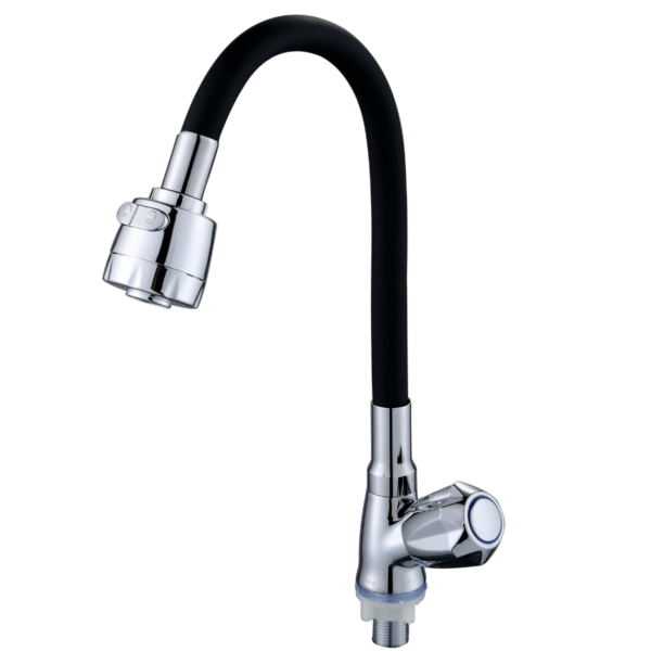 XSCF-8640 - Torneira Flexível de Cozinha com 2 Jatos - Cromado com Preto