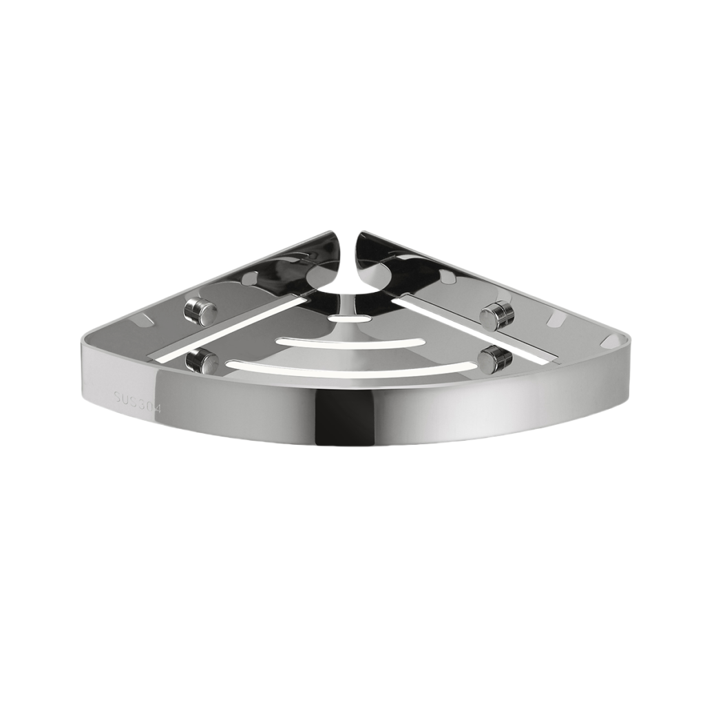 Prateleira de Canto em Aço Inox Triangular