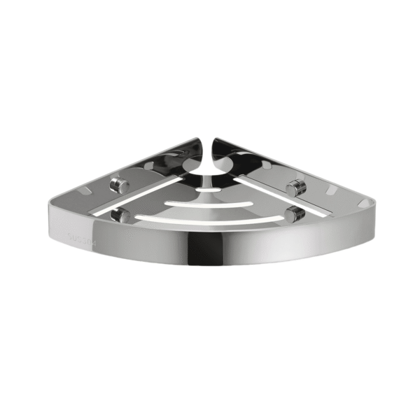 Prateleira de Canto em Aço Inox Triangular - Polido