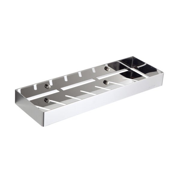 Prateleira de Parede Retangular Inox Brilhante - Polido