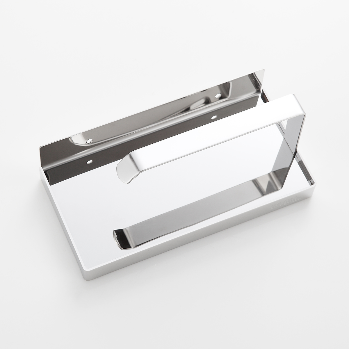 Papeleira Com Suporte Para Celular Em Aço Inox - Imagem 7