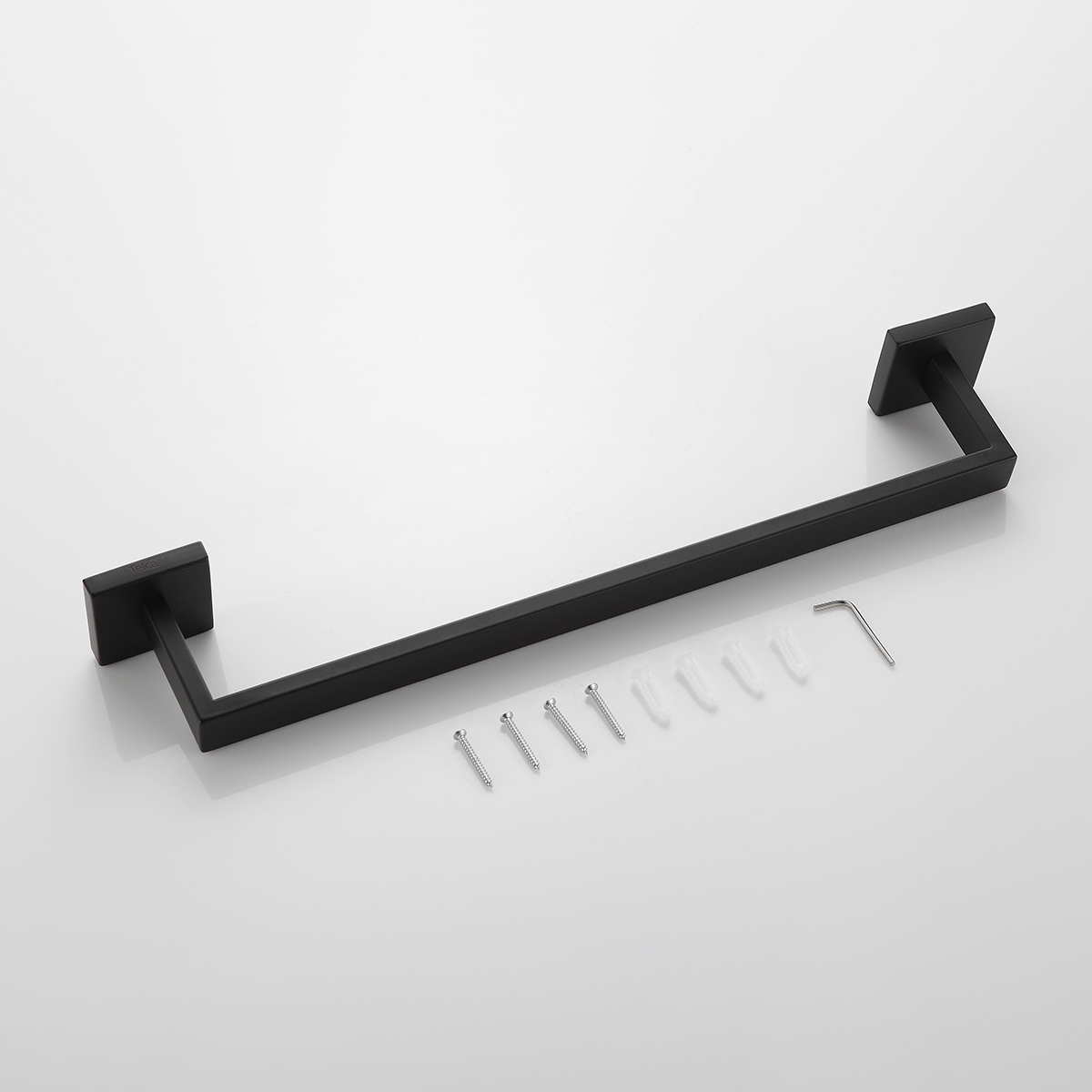 Toalheiro Porta Toalha De Banho 45,8cm Aço Inox Preto - Imagem 6