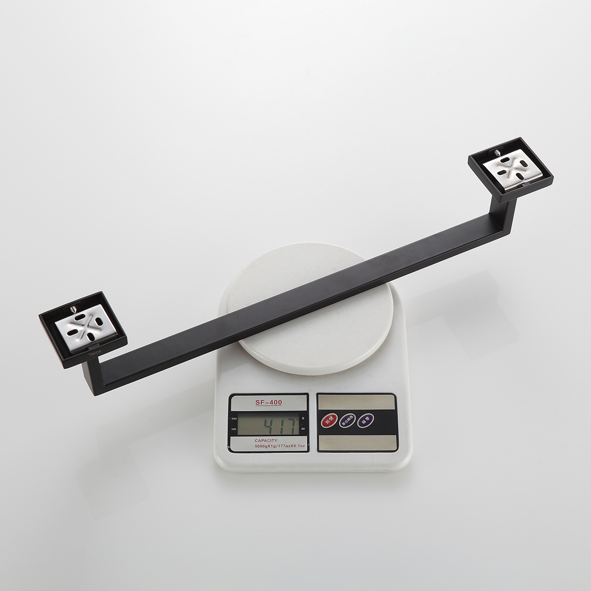 Toalheiro Porta Toalha De Banho 45,8cm Inox Preto - Imagem 9