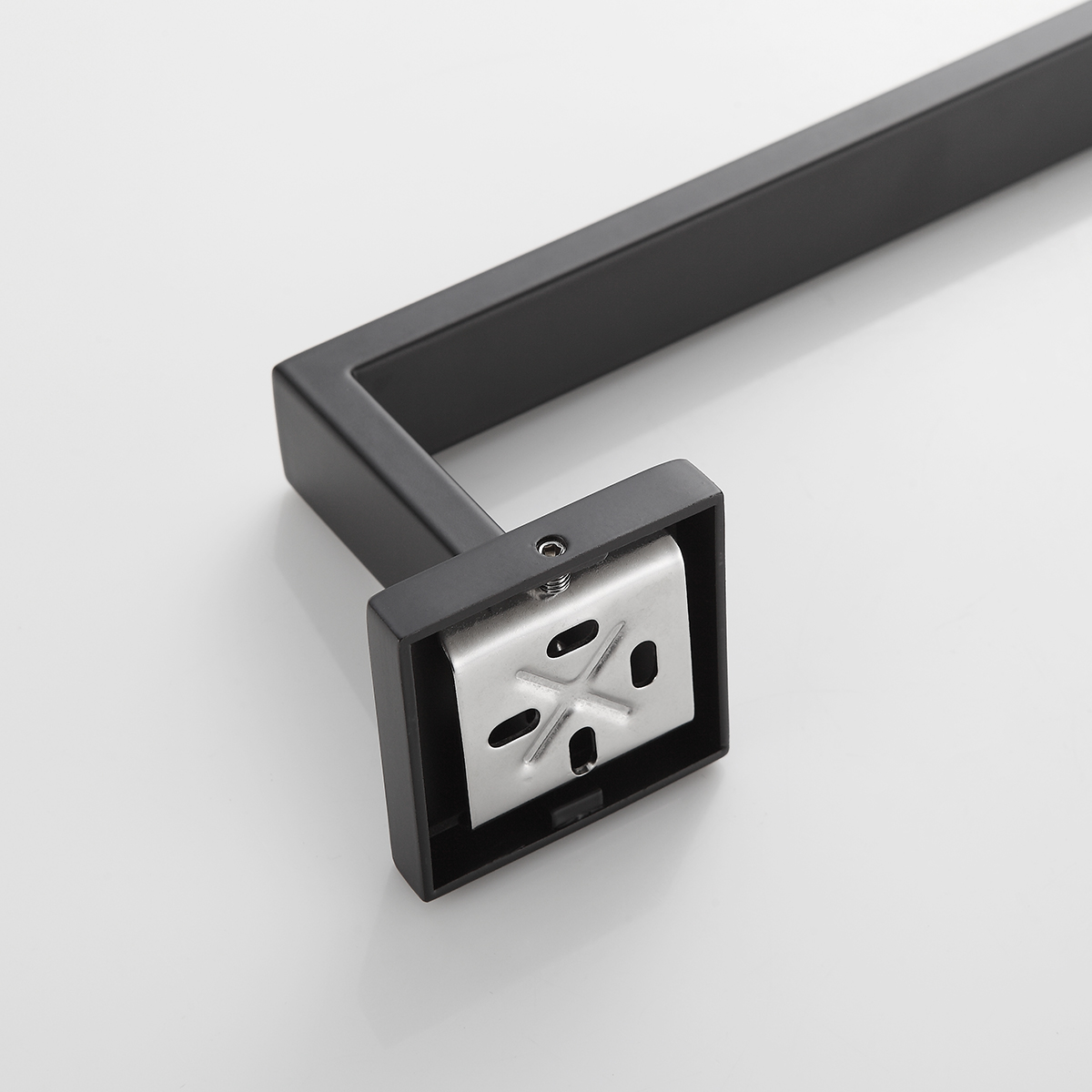 Toalheiro Porta Toalha De Banho 45,8cm Aço Inox Preto - Imagem 7