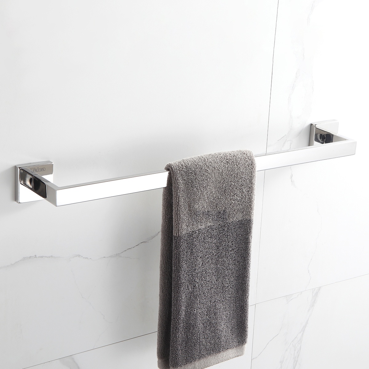 Toalheiro Porta Toalha De Banho 45,8cm Aço Inox - Imagem 2