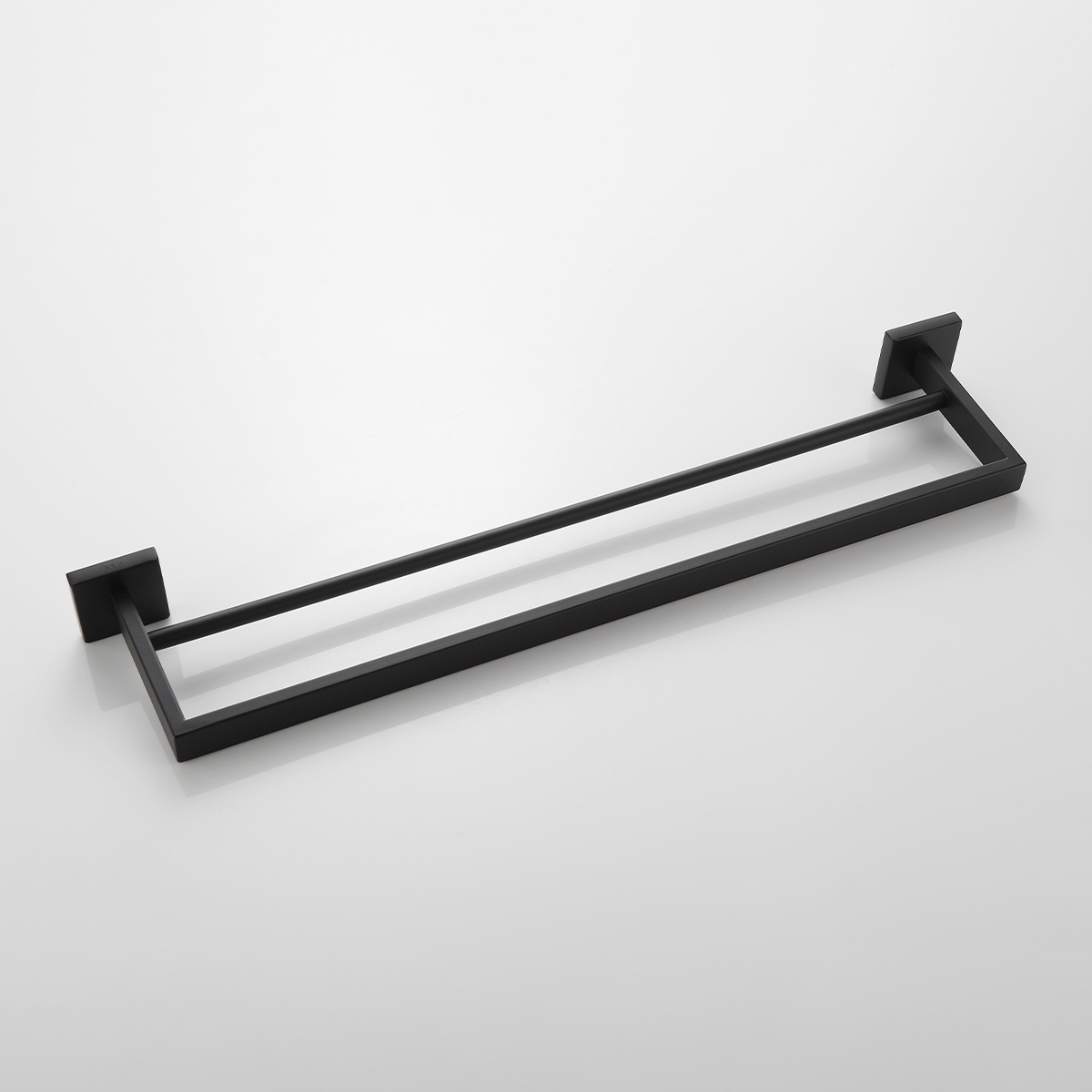 Toalheiro Duplo 61cm Porta Toalhas Preto Aço Inox - Imagem 5