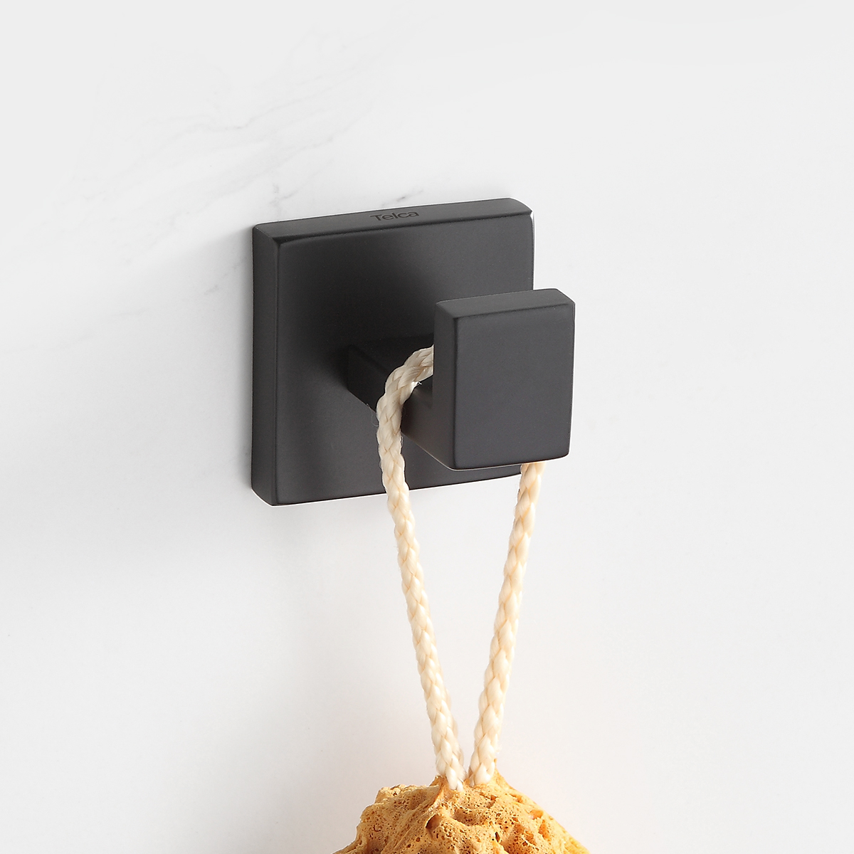 Cabideiro Para Banheiro Suporte Gancho Aço Inox Preto - Imagem 2