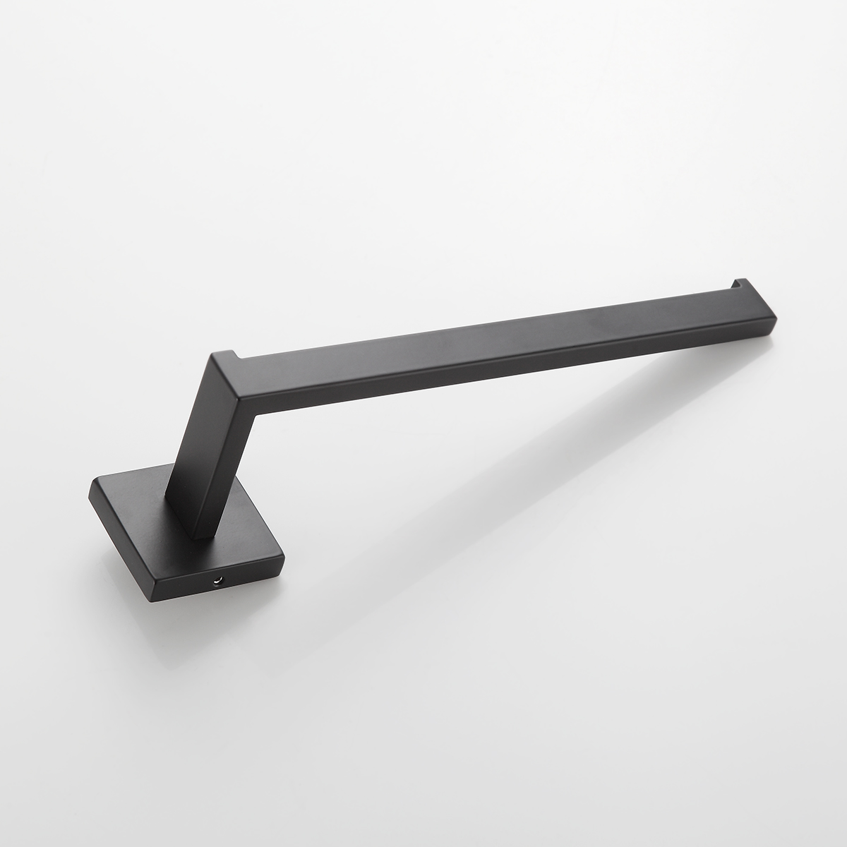 Toalheiro De Rosto Porta Toalha De Mão Bastão Preto 26cm - Imagem 5