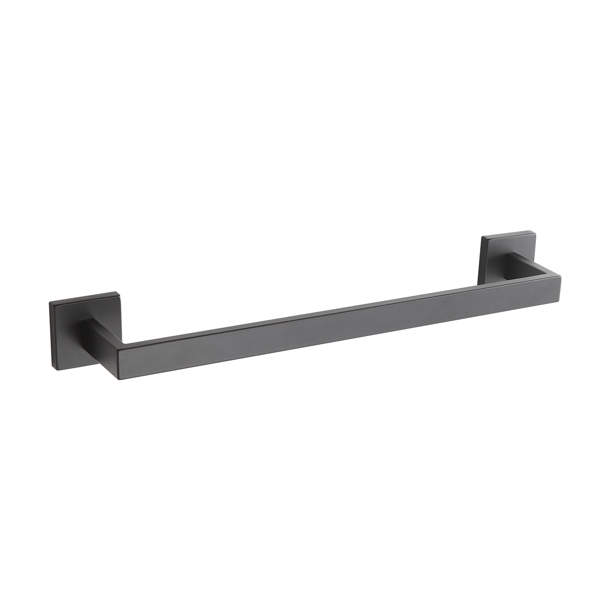 Toalheiro Porta Toalha De Banho 45,8cm Aço Inox Preto
