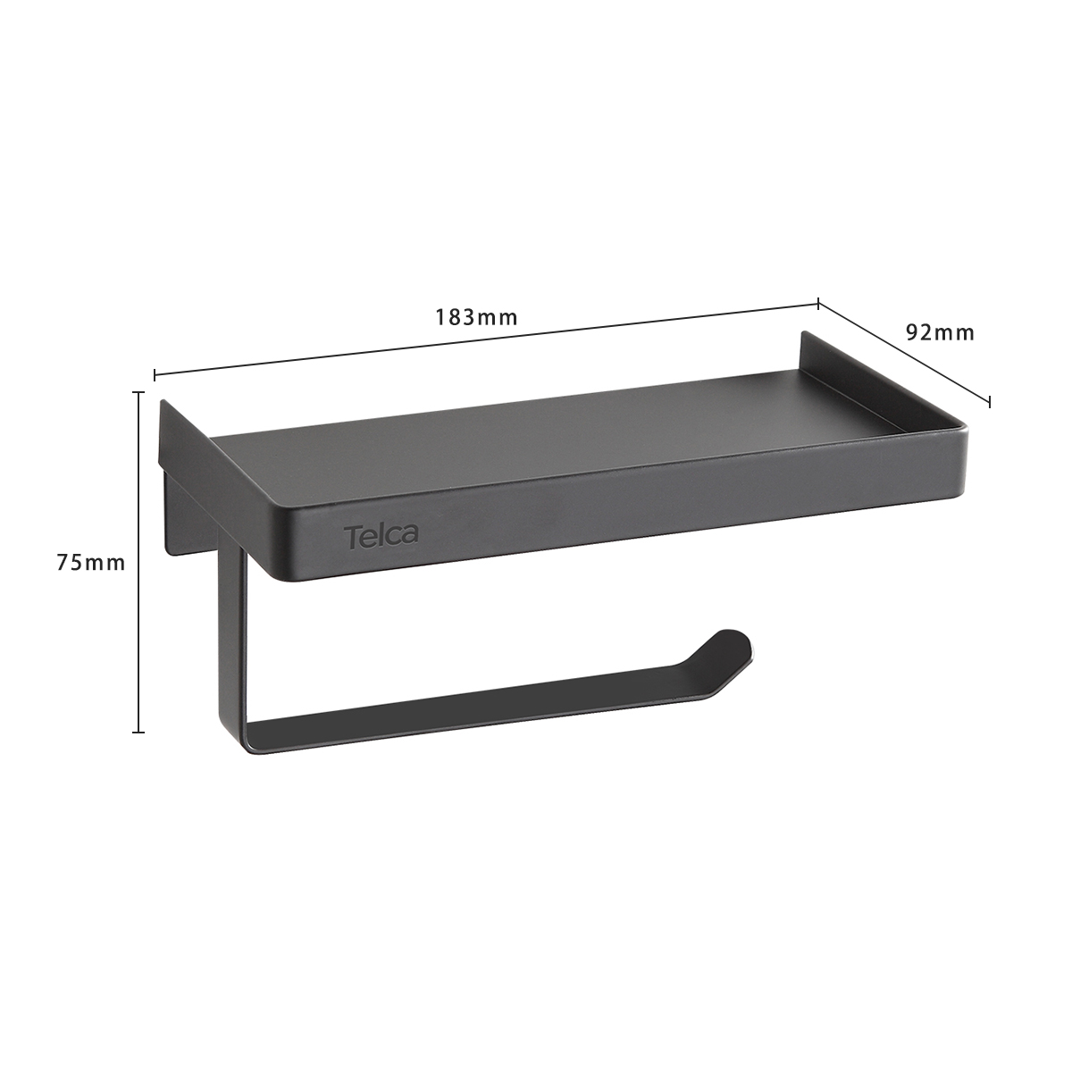 Papeleira Com Suporte Para Celular Em Aço Inox - Imagem 11