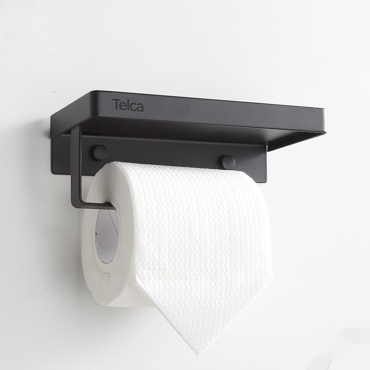 Papeleira Com Suporte Para Celular Em Aço Inox - Imagem 4