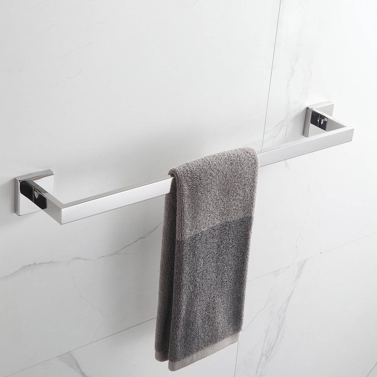 Toalheiro Porta Toalha De Banho 45,8cm Aço Inox - Imagem 4