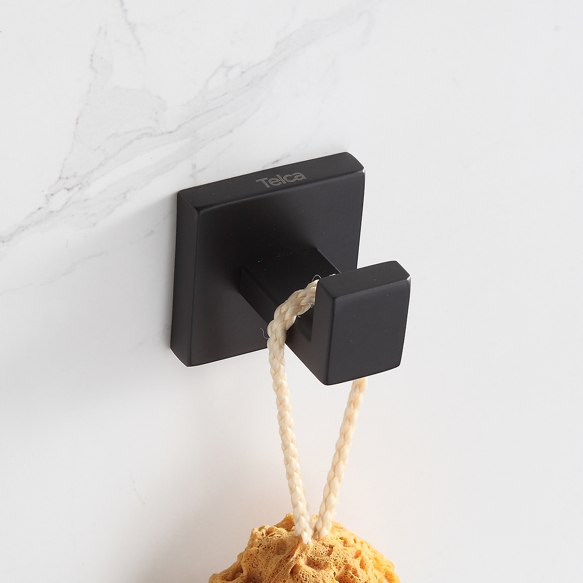 Cabideiro Para Banheiro Suporte Gancho Aço Inox Preto - Imagem 4