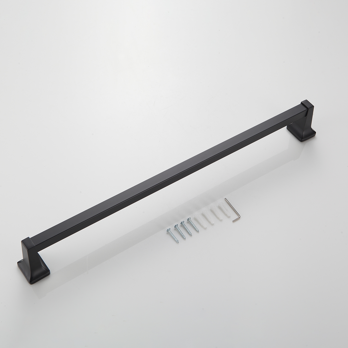 Toalheiro De Banho Parede Banheiro Preto Fosco 45cm - Imagem 7