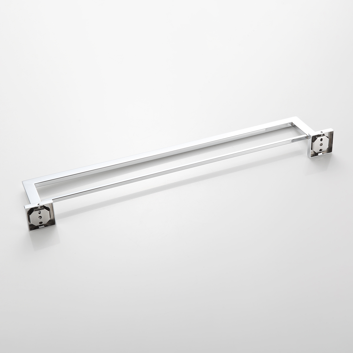 Toalheiro Duplo De Banho Aço Inox Cromado Brilhante - Imagem 5