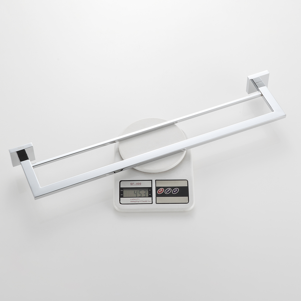 Toalheiro Duplo De Banho Aço Inox Cromado Brilhante - Imagem 7